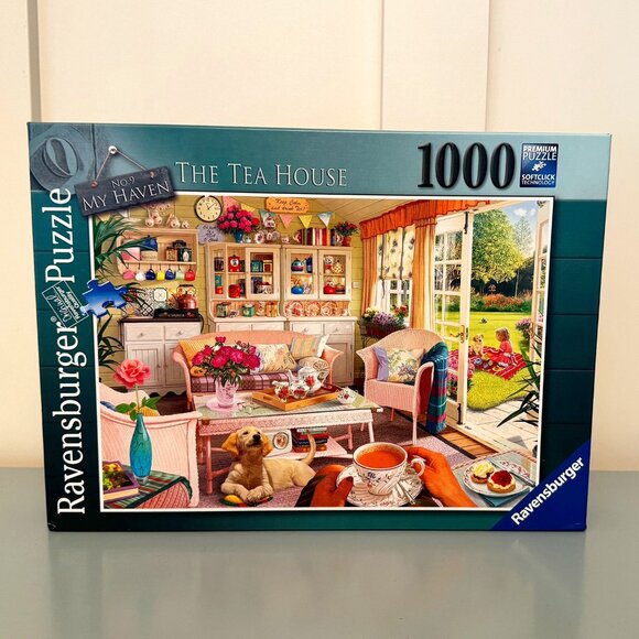 Ravensburger Puzzle “The Tea House” 1000 Piece Jigsaw Puzzle–COMPLETE! - Picture 1 of 2